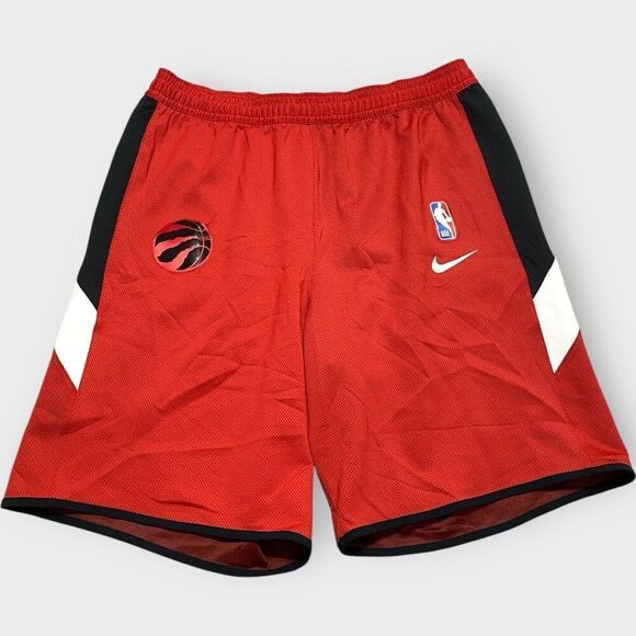 Nike NBA Toronto Raptors Therma Flex Red Shorts Mens Size 2XL AV1099-657 New - Picture 1 of 12